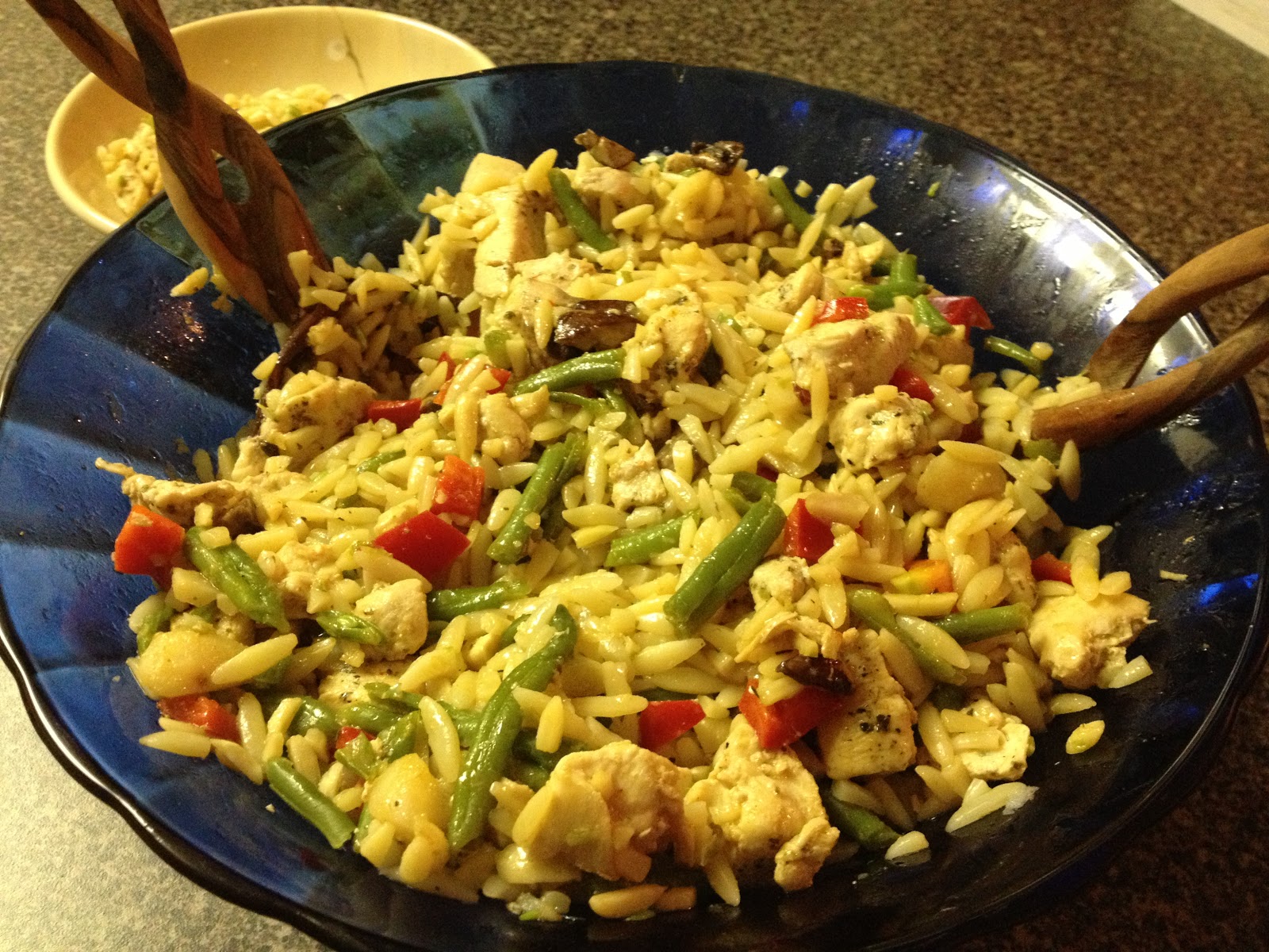 What Holly's Cooking Asian Chicken and Orzo Salad!