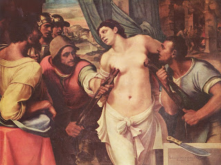 Sebastiano del Piombo's graphic depiction of the cruel torture of the defiant Agatha