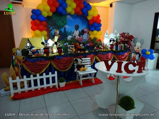 Decoração mesa luxo tema do Mickey Decoração mesa luxo tema do Mickey - Festa de aniversário infantil - Jacarepaguá RJ