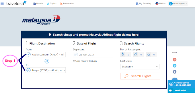 Cara Paling Mudah untuk Buat Malaysia Airlines Online Booking