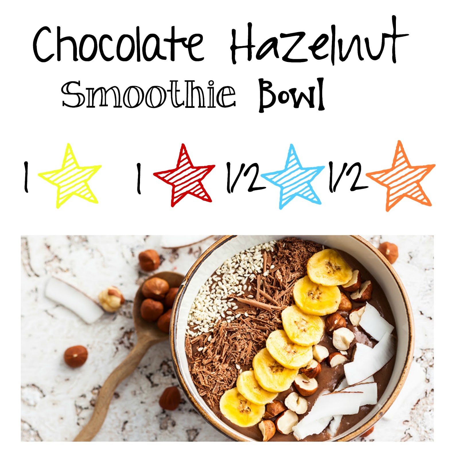 * Fun * Easy * Health * Chocolate Hazelnut Smoothie Bowl