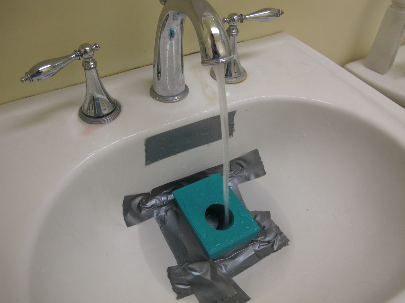 MakerBot in Schmitt's Garage Sink Drain Adapter for Plunger