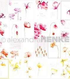 Alexandra Renke - 12x12 Spring Flowers Card Sheet