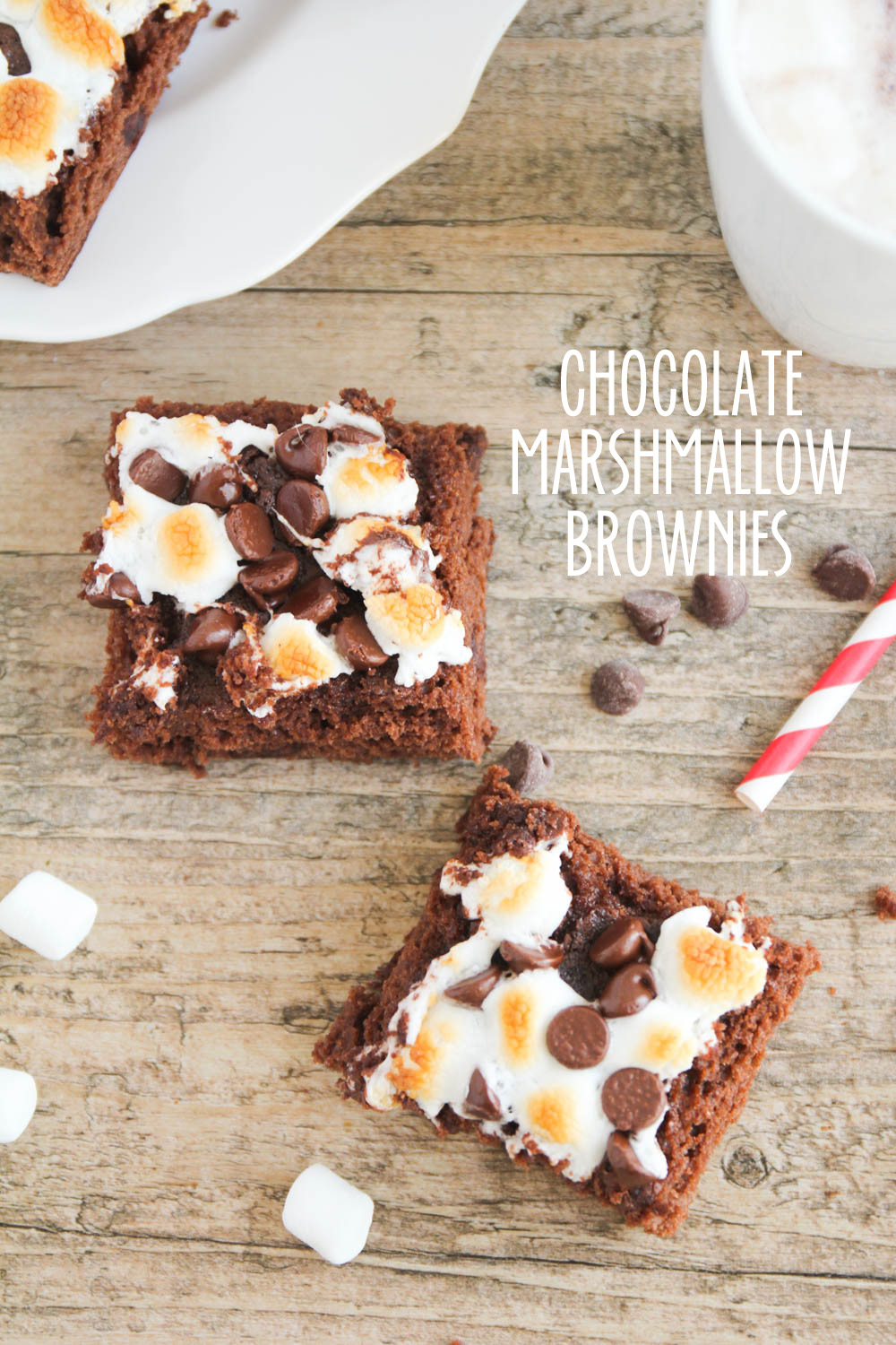 These chocolate marshmallow brownies are ooey-gooey delicious, and perfect with a warm mug of TruMoo chocolate milk!