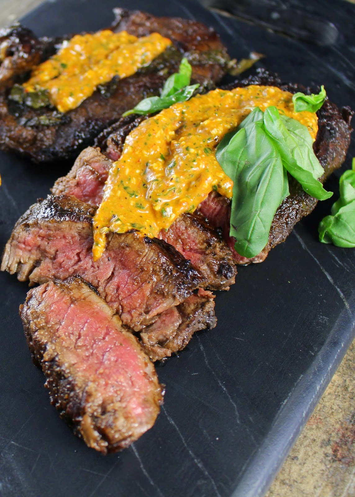 balsamic basil marinated steak
