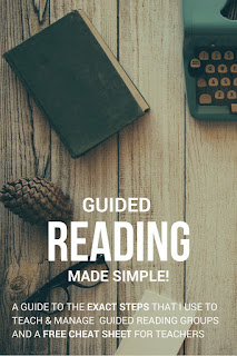 Do you teach guided reading? Click through to this blog post about the guide I use to teach and manage guided reading groups, and a free cheat sheet for teachers!