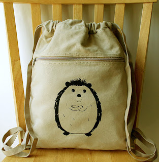 cute hedgehog backpack from etsy
