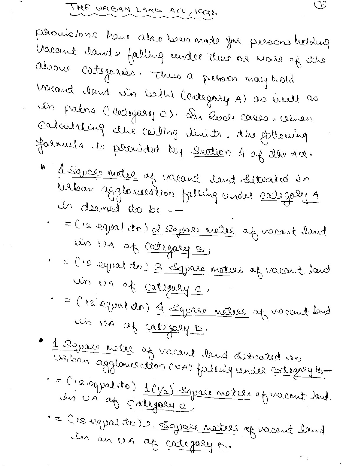 Bls Llb Land Law Sem 8 The Urban Land Ceiling And