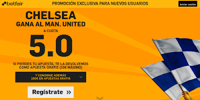 betfair Chelsea gana Manchester Utd supercuota 5 Premier League 7 febrero betfair Chelsea gana Manchester Utd supercuota 5 Premier League 7 febrero
