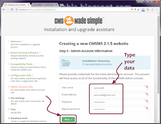 Install CMSMadeSimple 2.1.5 ( CMSMS ) on Windows 7   XAMPP tutorial 6