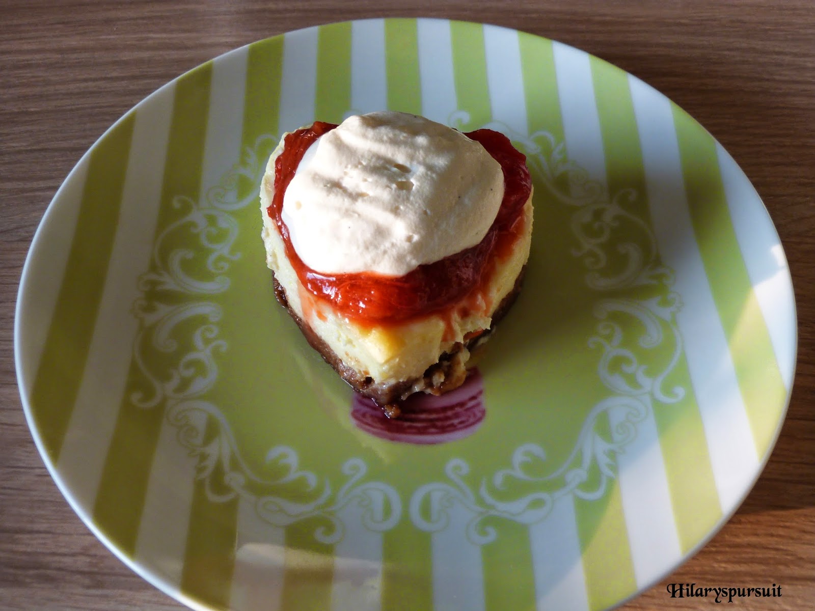 Ma version du cheesecake fraise-rhubarbe de Christophe Michalak