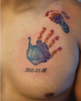 tatuajes huellas recien nacido