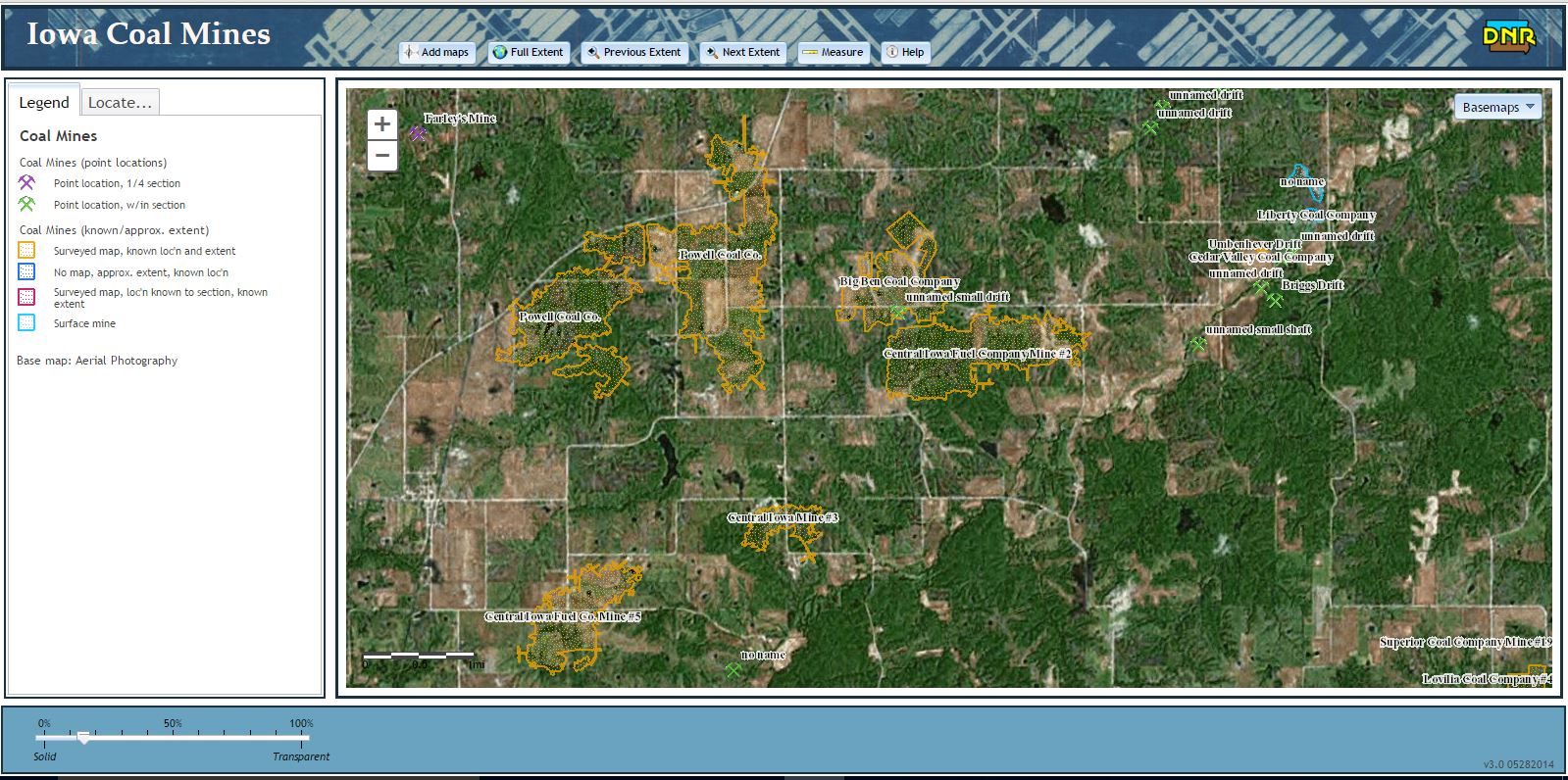 The Lucas Countyan Maps, coal mines & Iowa