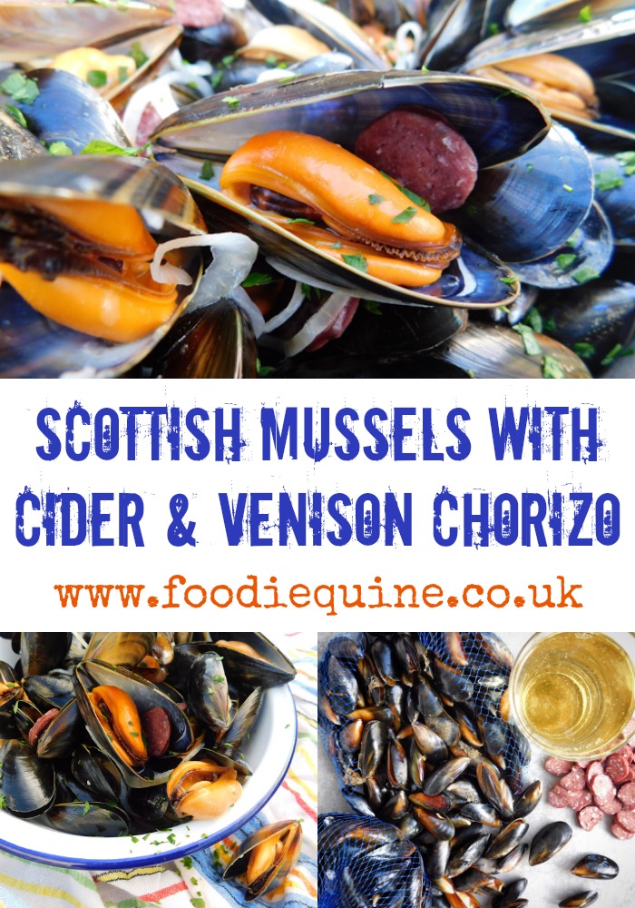 Scottish Mussels with Cider and Venison Chorizo Foodie Quine Edible