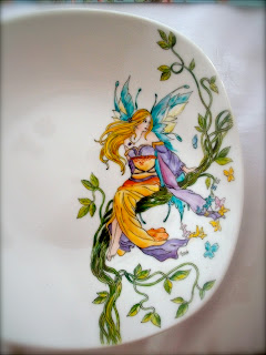 PLATE, FAIRY, HAND PAINTINGS, table decorations ideas