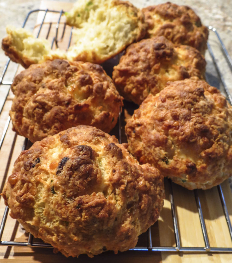OnTheMoveIn the Galley Drop Biscuits with Cheese & Chives
