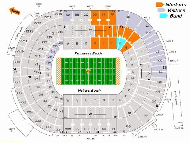 Neyland Stadium Seating Chart View