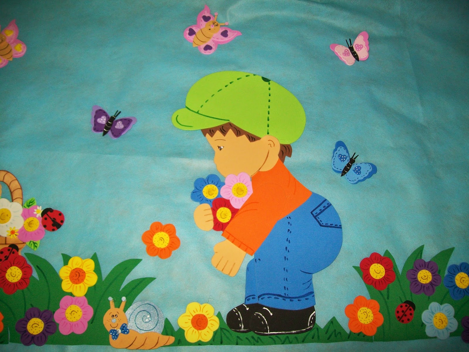 Amor a Arte: Painel Bem Vinda Primavera em EVA