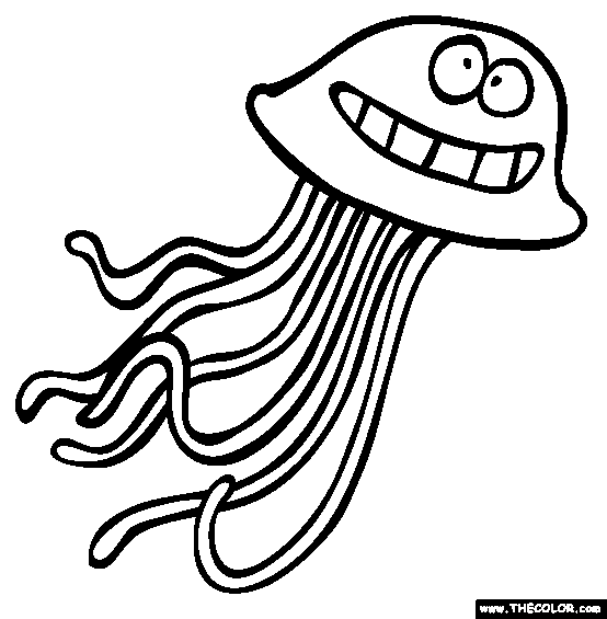 coloring pages jellyfish - photo #26