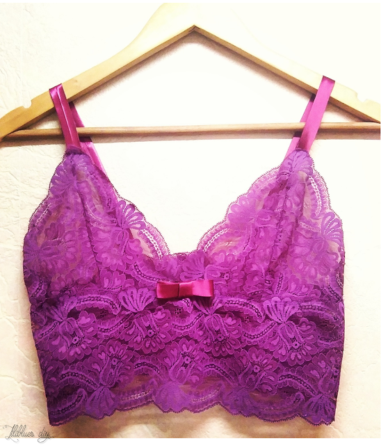 DIY -sew- Bra -Purple -Soutien gorge- Triangle -lingerie DIY -sew- Bra -Purple -Soutien gorge- Triangle -lingerie