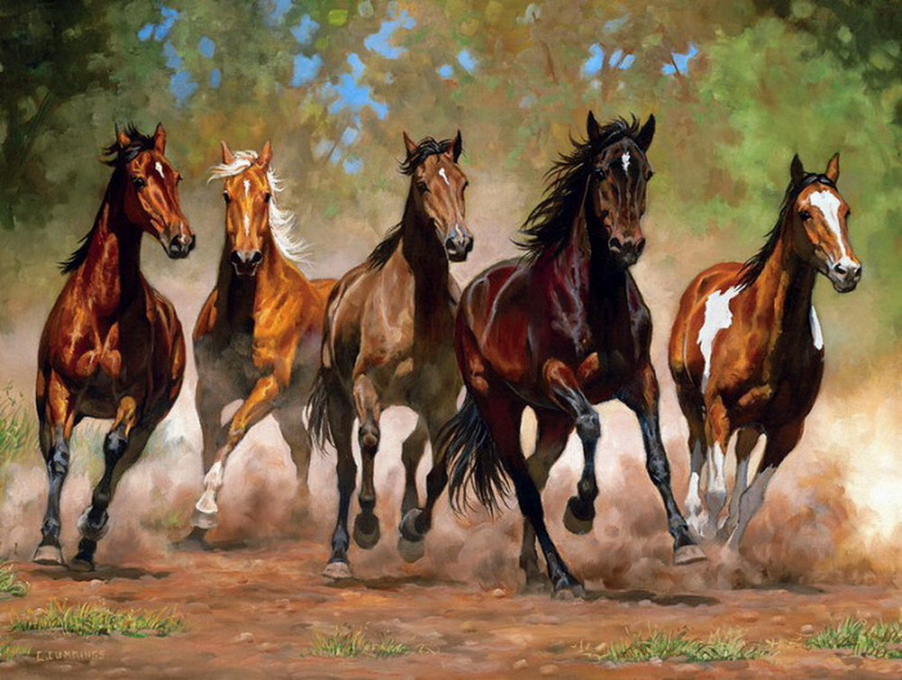 Pintura moderna y fotografÃa artÃstica : cuadros de manadas de ...