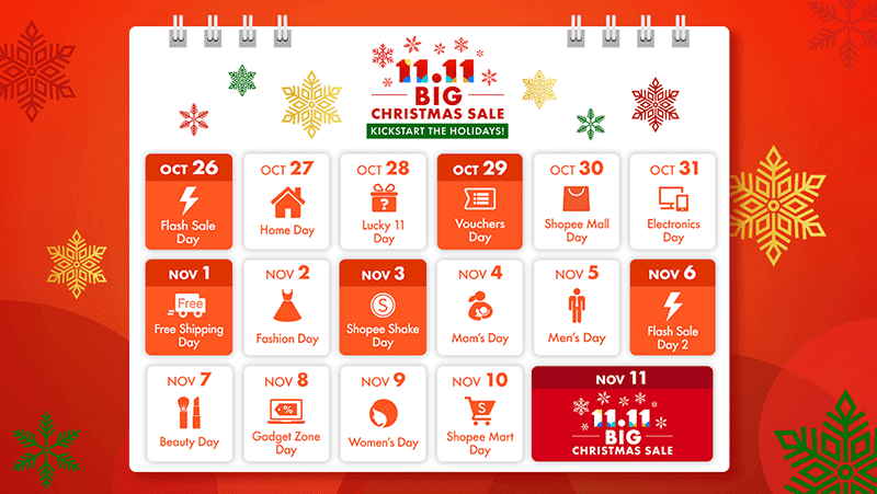 the Shopee sale calendar!