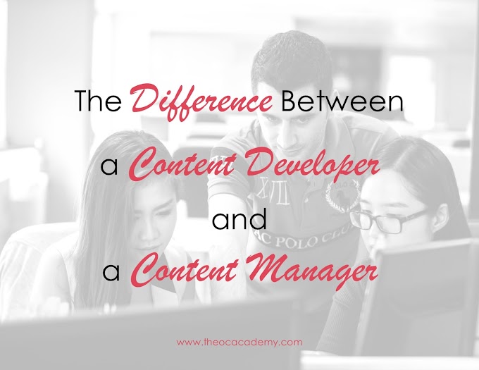 The Difference Between a Content Developer and a Content Manager