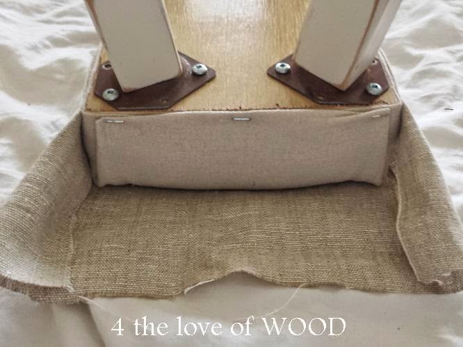 4 the love of wood HOW I UPHOLSTER CORNERS foot stool video