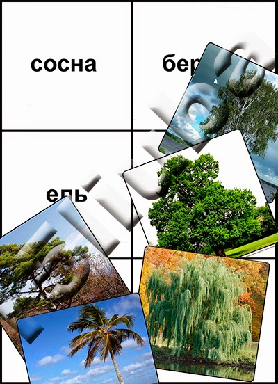 Некогда скучать: Лото "Деревья"