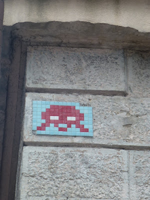 Space Invader - in Lyon - Großaufnahme