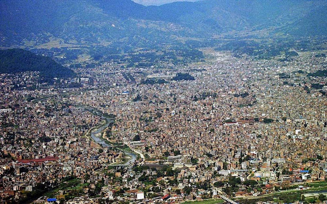 vista aérea de Catmandu - Nepal