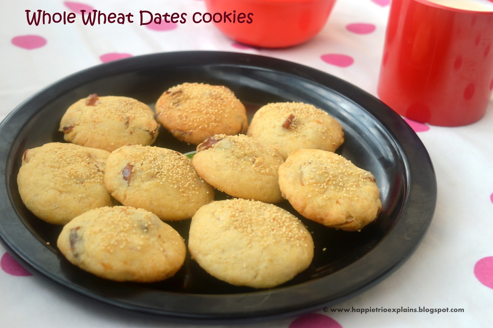 Whole Wheat Dates Cookies Eggless Cook with Sharmila