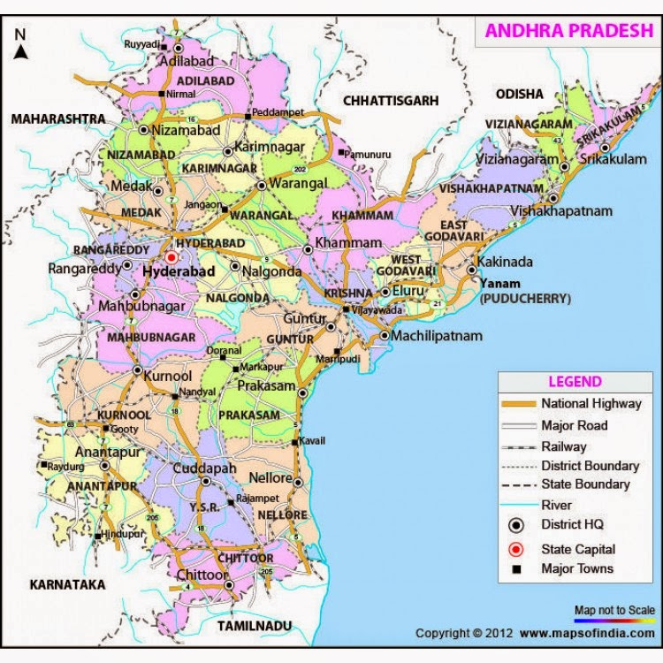 village map andhra pradesh capital in 1953