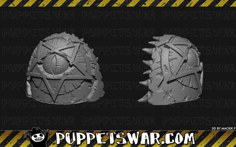 Tabletop Fix Puppetswar Pure Evil Shoulder Pads Preview