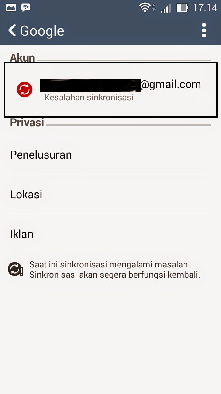 cara mengatasi autentikasi google play store