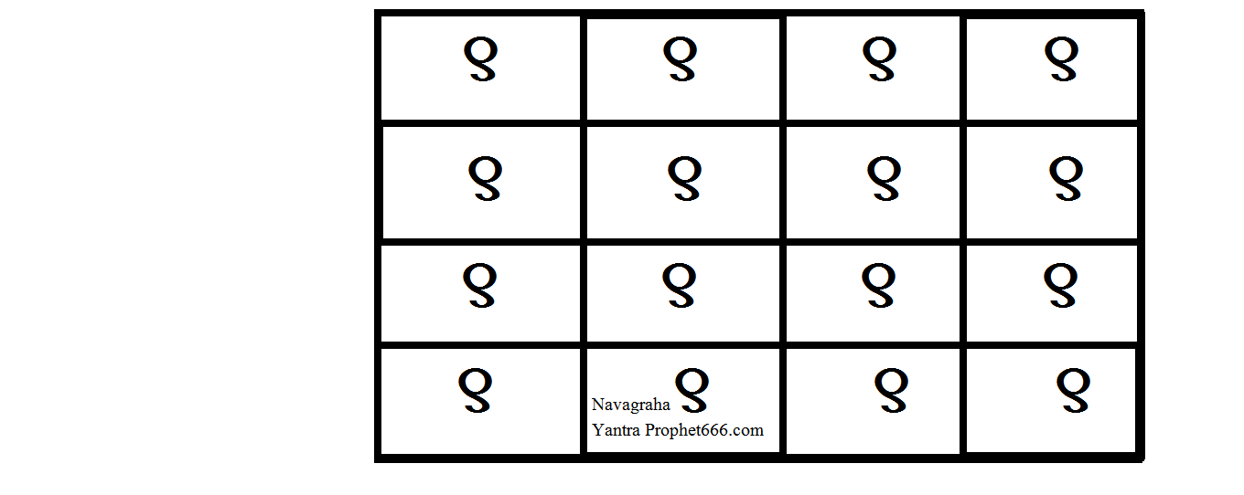 Simple Navagraha Yantra for Adverse Planets