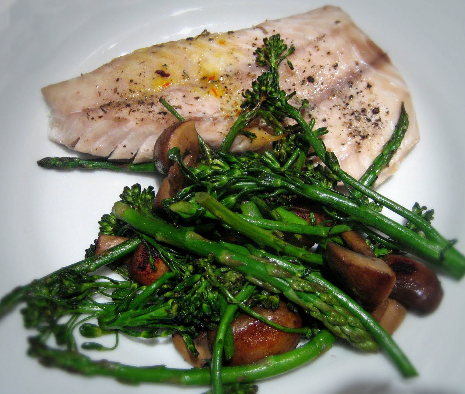 Delicious! Rockfish with white wine and prawn sauce