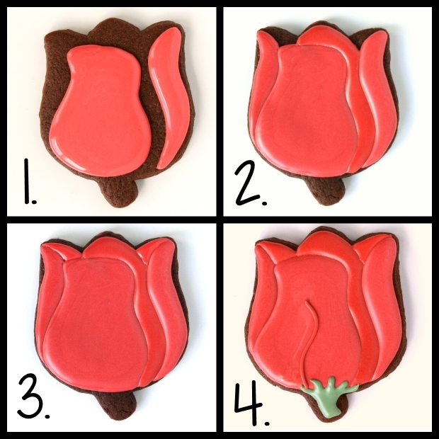 How to Make Decorated Tulip Sugar Cookies