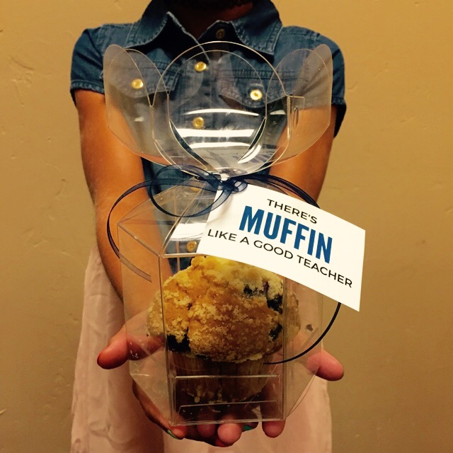 muffin like a good teacher back to school favor