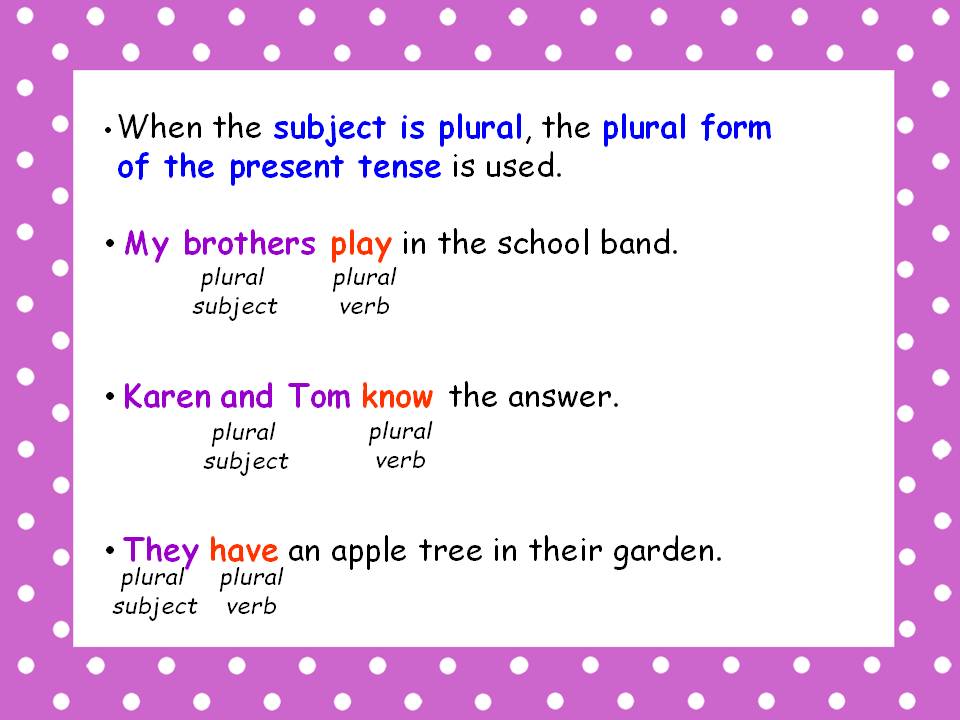 P2A Class Blog: Subject-Verb Agreement