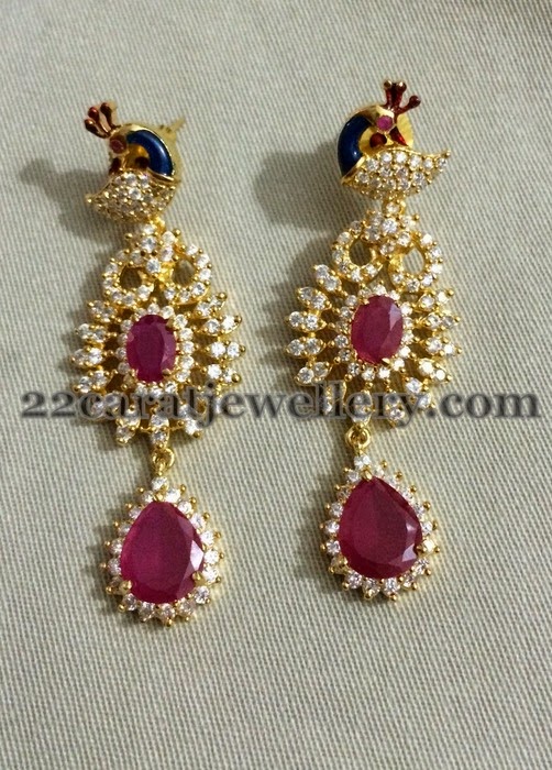 Meena Work Imitation Grand Necklace - Jewellery Designs