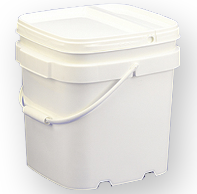 Baytec Containers Blog 6.5 Gallon Square EZStor Bucket and Lid
