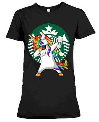 Unicorn Dabbing Starbucks Coffee T Shirt