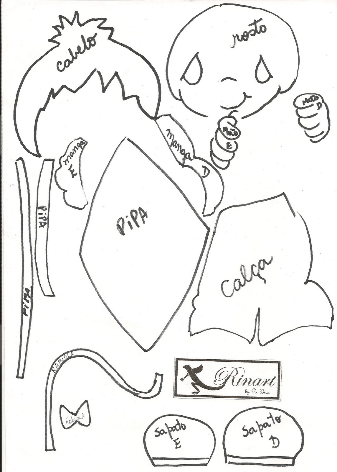 AtelieRinart MOLDES PARA PASTAS EM E.V.A. E PODE SER USADOS EM FELTRO