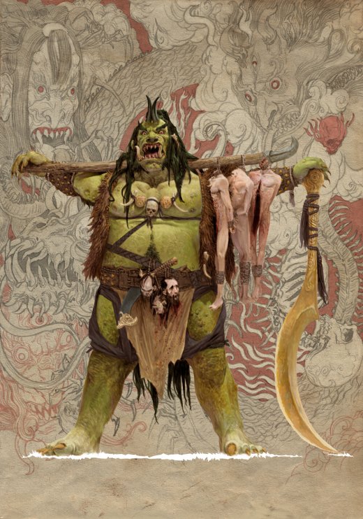 Deuses e demônios da mitologia japonesa nas ilustrações de fantasia de Adrian Smith Adrian Smith artstation arte ilustrações fantasia oriental sombrio games deuses monstros demônios japoneses
