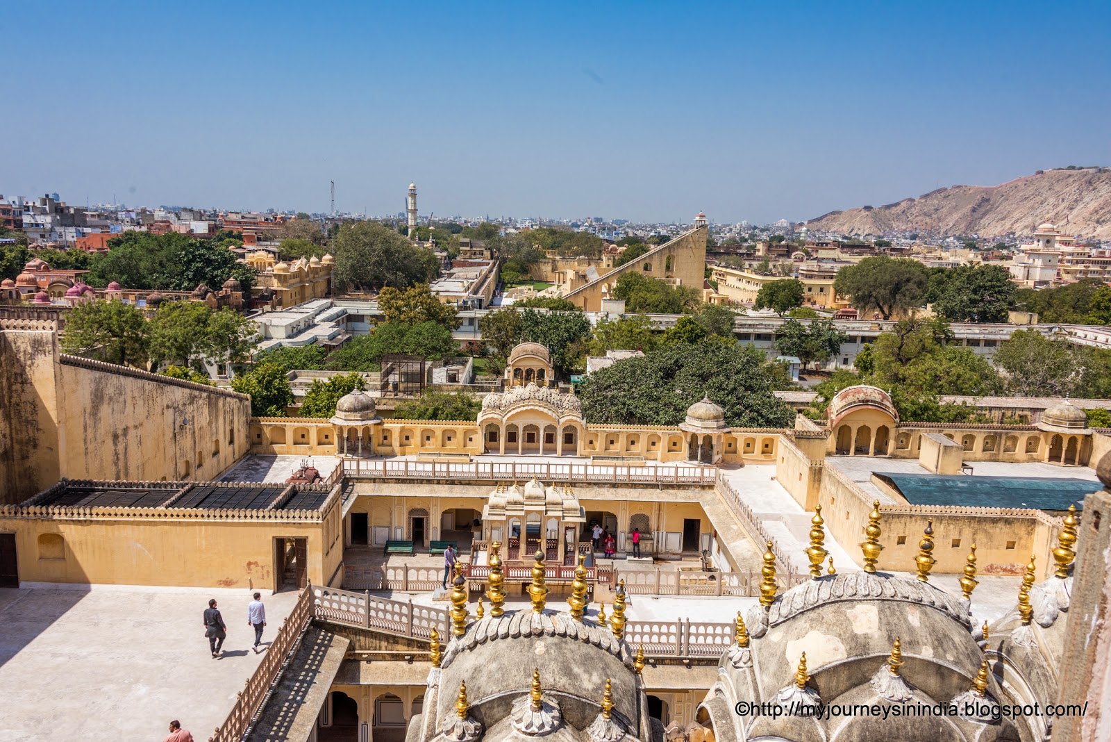 View of Jantar Mantar from Hawa Mahal Jaipur