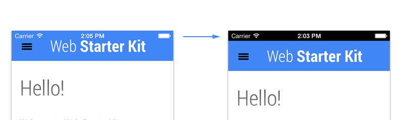Contoh. Browser iPhone / Safari