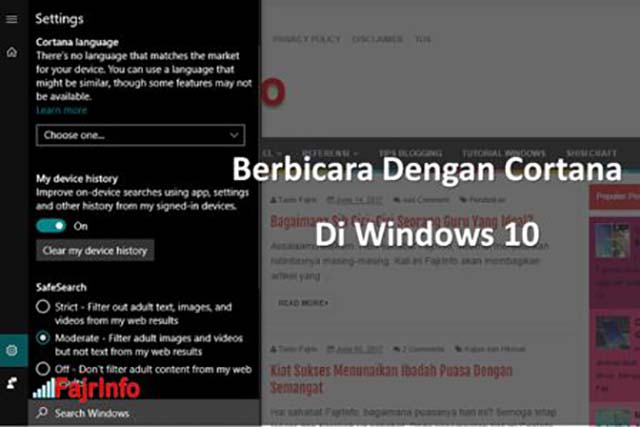 Cara Mengaktifkan dan Berbicara dengan Cortana di Windows 10 Cara Mengaktifkan dan Berbicara dengan Cortana di Windows 10