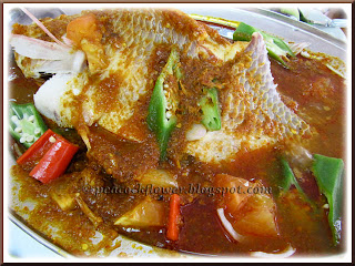 Steamed fish in assam sauce