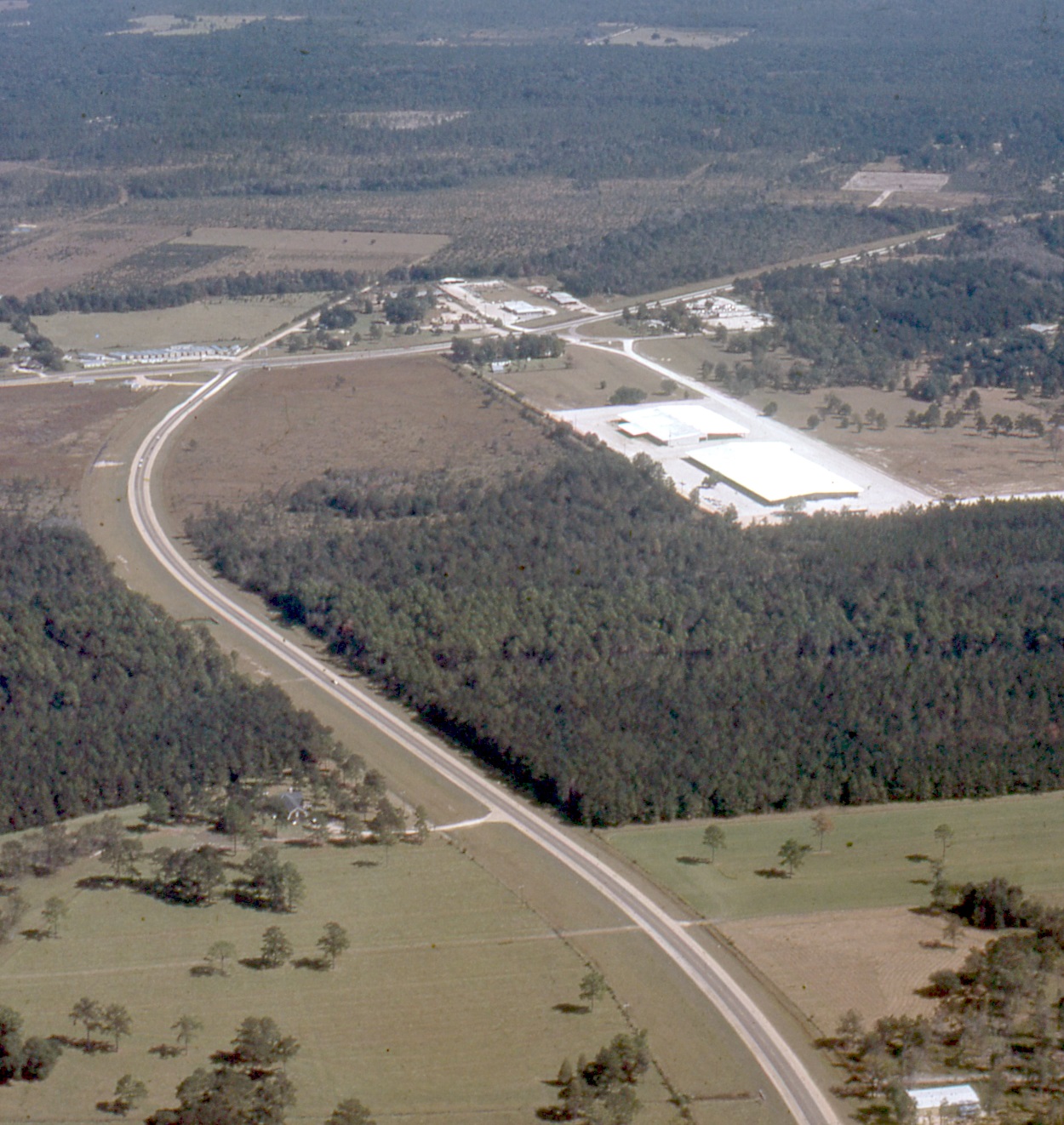 Tammany Family Poole Lumber Aerial Photo in 1974
